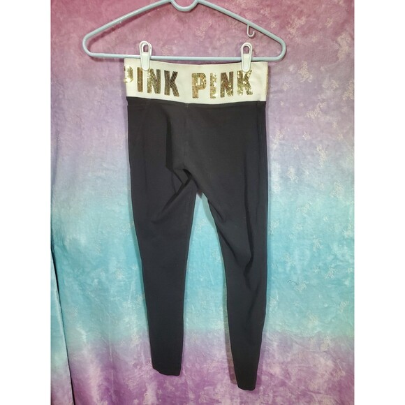 Victoria’s Secret PINK Sequins Bling Leggings Size Extra Small (XS) - Picture 2 of 9